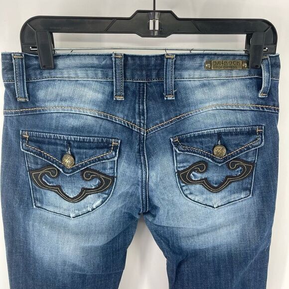 Rerock for Express Women's Bootcut Jeans Denim Mid Rise Medium Wash Blue Size 6 - Picture 3 of 12